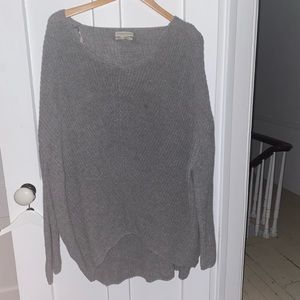Urban Outfitters Oversized High-Low Grey Sweater